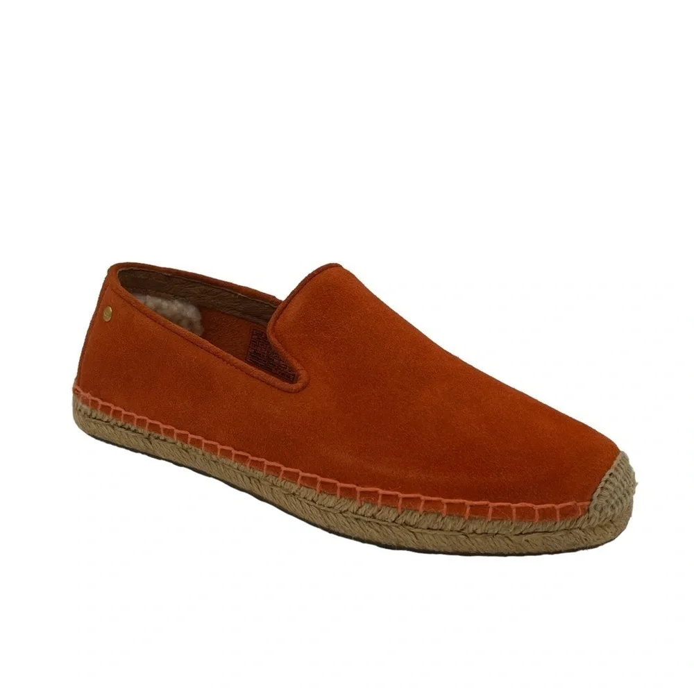 UGG Women’s Sandrinne Suede Orange Espadrille Size 7.5